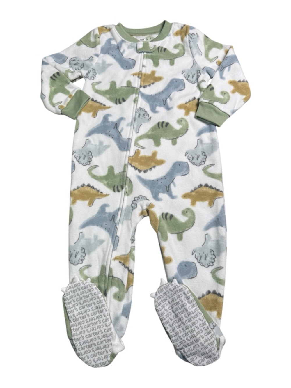 Carter’s Baby Dinosaur Fleece Sleeper 24M Footed Pajamas
